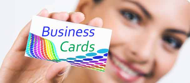 Full colour business cards on 380 and 400 gsm thick card