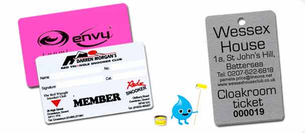 Plastic business cards can also be used for loyalty cards and even cloakroom ticket replacements, as customers find them easy to keep